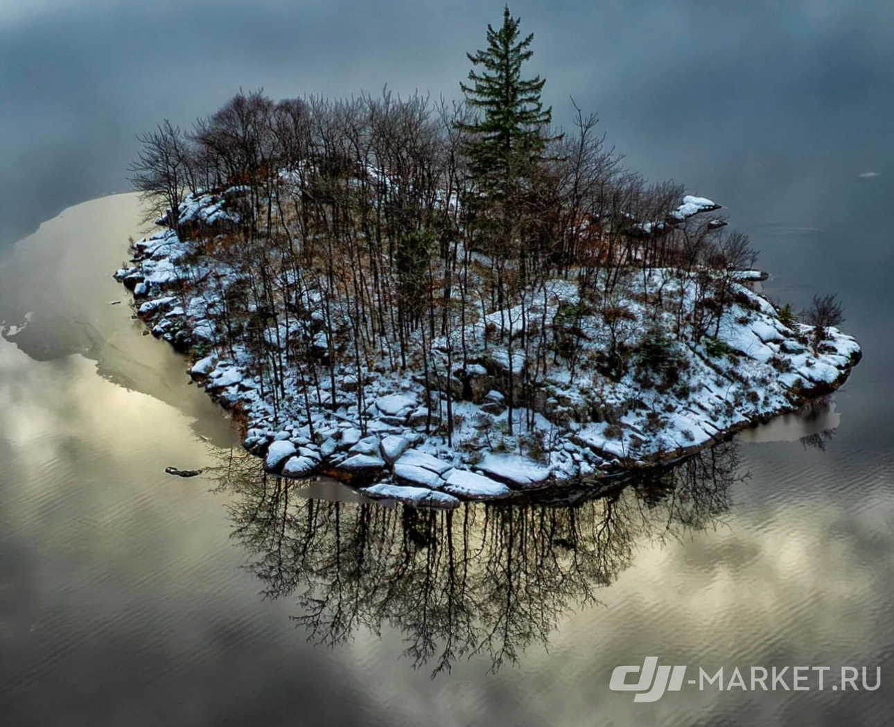 Завораживающие зимние фотографии, сделанные при помощи квадрокоптера DJI🌲✨