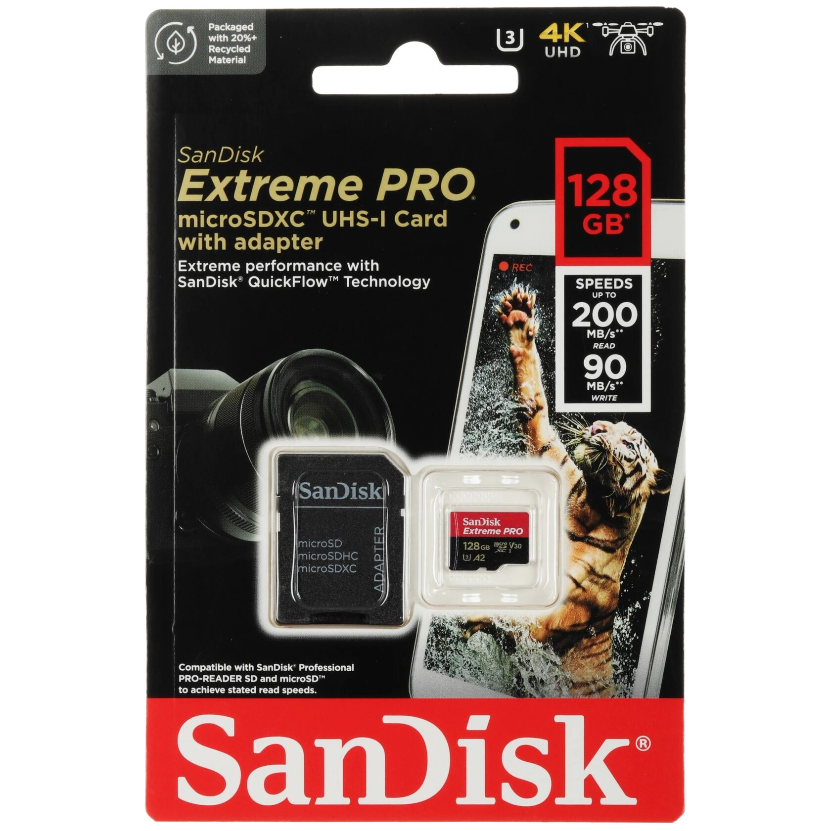 Карта памяти SanDisk Extreme PRO microSDXC 128 ГБ